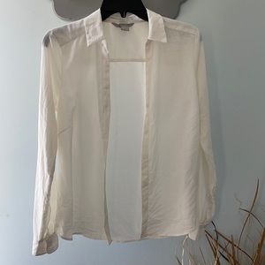 H&M satin button down shirt